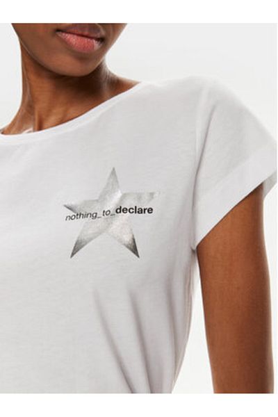Sisley Women's T-Shirt 3I1XL100Y White