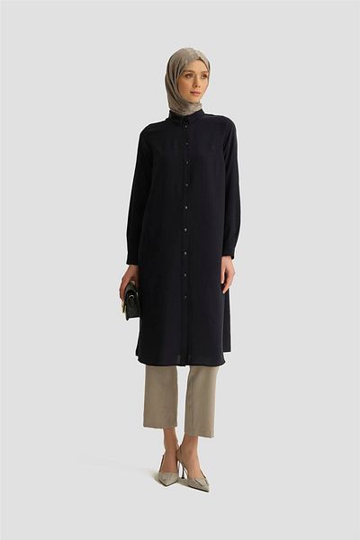 Armine A Logo Tunic 25Yh411 Navy Blue