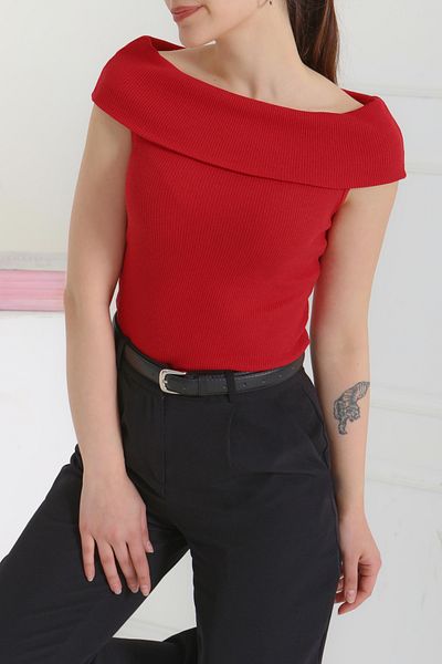 Butik Madonna Collar Bady Red - 27138
