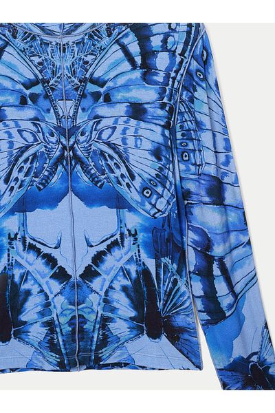 Desigual Bluză de damă 24WWTK97 Albastră