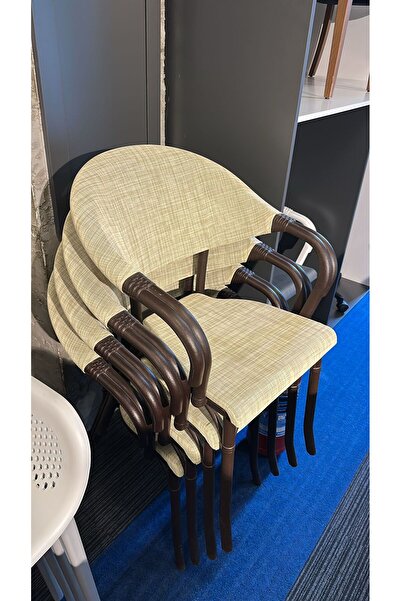 Tilia TİLİA FLASH-N KOLTUK VENGE-KREM FİLE 4 ADET