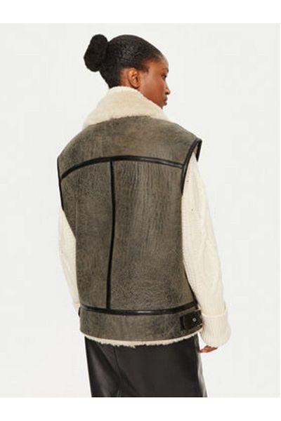 Serge Pariente Women's Sleeveless CHRISTELLE GILET Gray