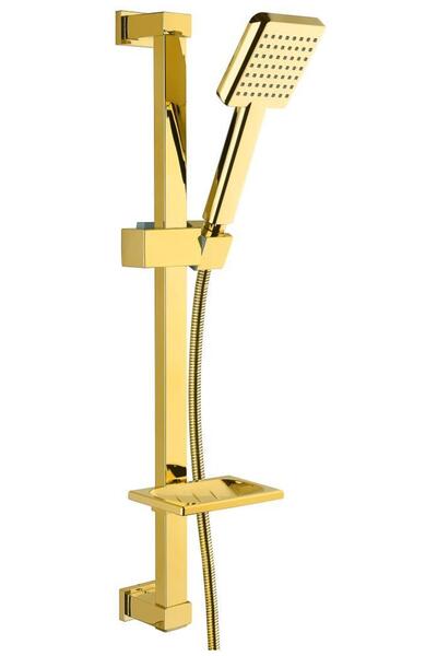 Vilas Balzano Gold Kare Sürgülü Duş Seti | Duş Sistemi