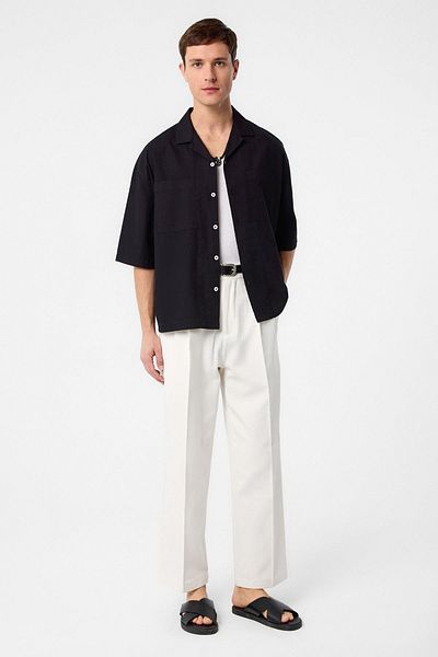 Antioch Black Relax Fit Short Men's Shirt