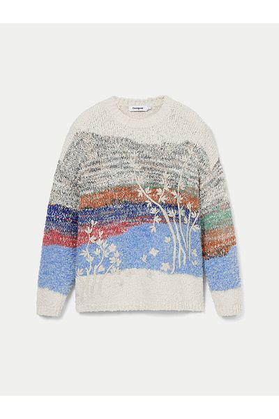 Desigual Women's Sweater 24WWJF59 Colorful