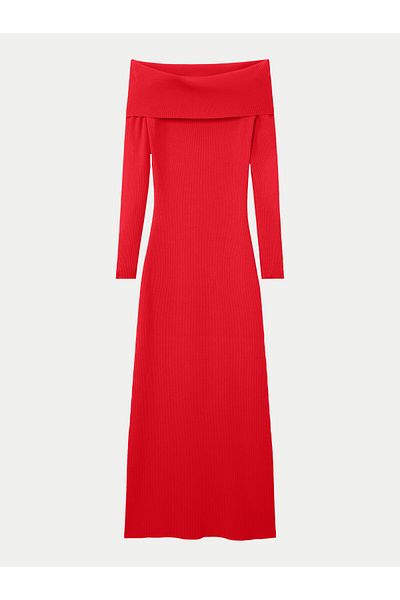 Desigual Women's Knitted Dress 24WWVF06 Red