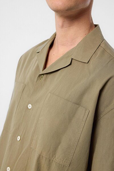 Antioch Khaki Relax Fit Short Men's Shirt
