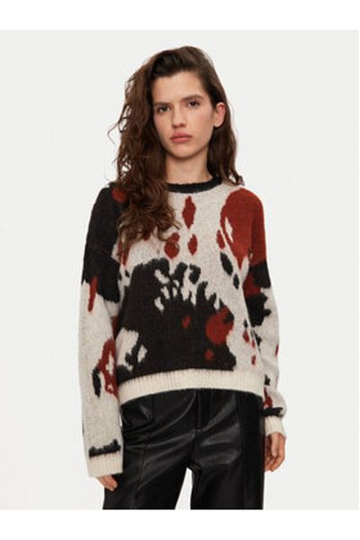 Sisley Pulover cu guler înalt pentru femei sisley 106QL105N bej