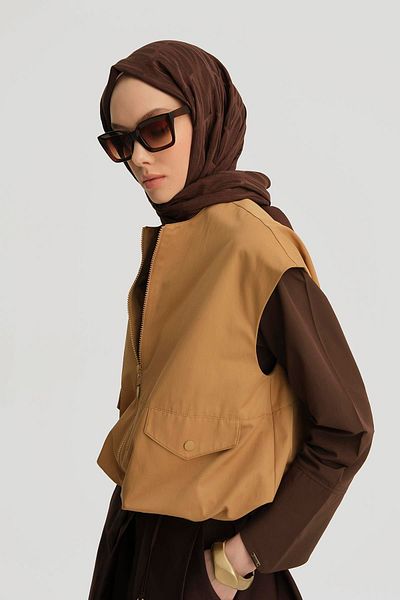 Armine Bomber Vest 25Y4504 Sahara