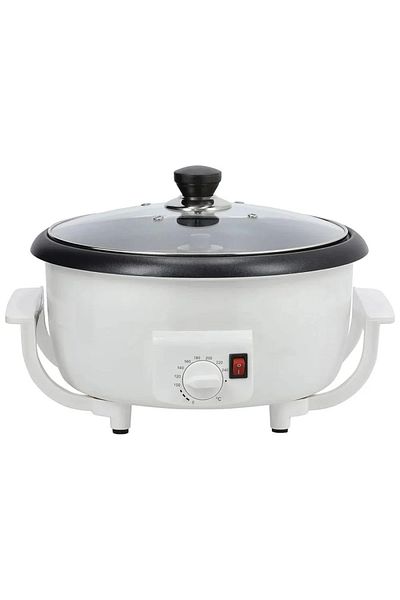 Denx DX3422 محمصة قهوة وصانعة فشار، 2 لتر، 800 واط
