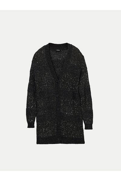 Desigual Women's Cardigan 24WWJF22 Black