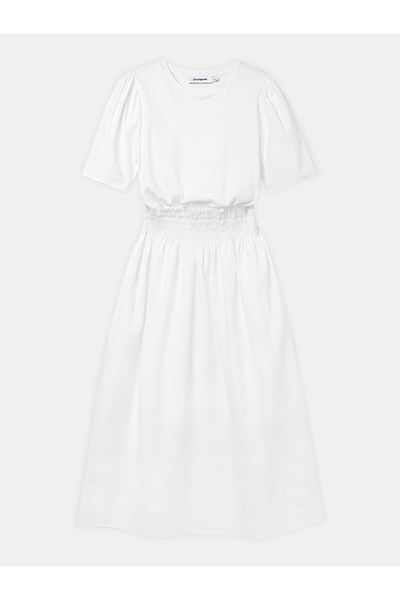 Desigual Rochie de vară pentru femei 24SWVW67 Alb