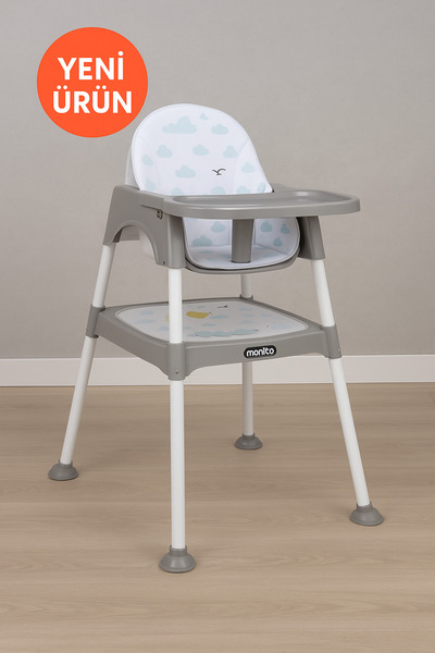 Zuu Baby Bebek Mama Sandalyesi Minderli Çalışma Masalı-YENİ