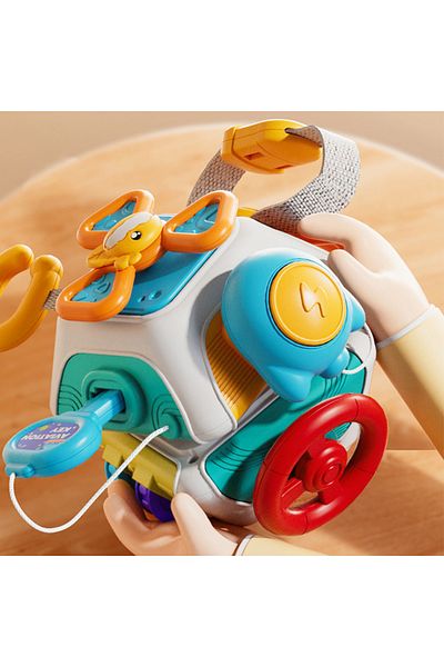 Shunmaii 10 In 1 Infant Carseat Plane Travel Toy Educational Learning Fidget Toys For Toddlers 1-3 Years O...