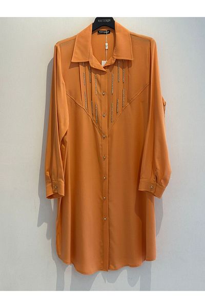 FUAT GÜRSEN Stone Embroidered Long Tunic