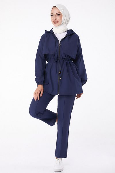 TOFİSA Μπλε Navy Blue με διπλό κοστούμι μπροστά - 27073
