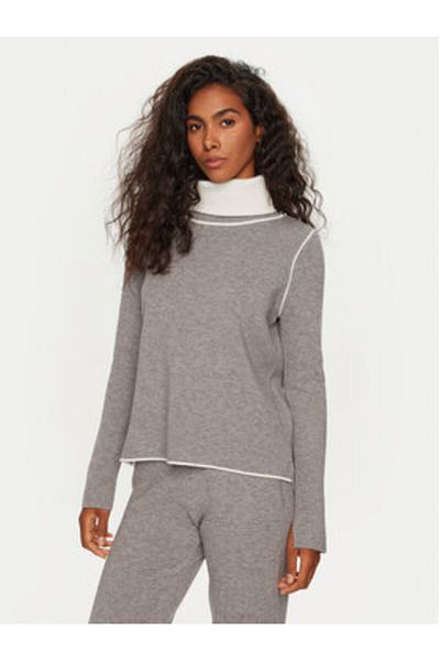 Deha Women's Turtleneck D12814 Gray
