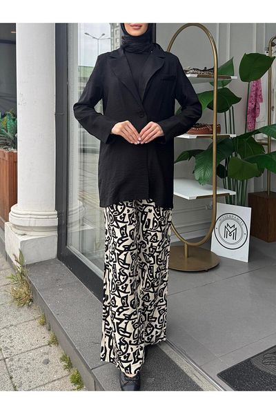 Cloche Navi̇s Patterned Pantalon