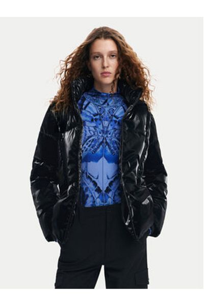 Desigual Women Winter Jacket 24WWEWBP Black