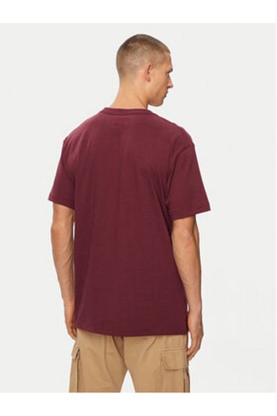 DC Men's T-Shirt red DC-ADYZT05337-RSP0 TAWNY PORT