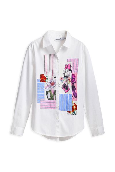 Desigual Cămașă de damă 25SWCW24 Albă