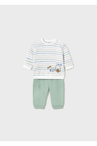 MAYORAL Baby Boy 4-Piece Top and Bottom Set Mint 1612