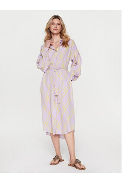 Silvian Heach Rochie tip cămașă pentru femei GPP23371VE violet