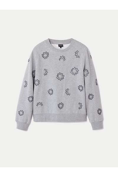 Desigual Women's Sweatshirt 24WWSK32 Gray