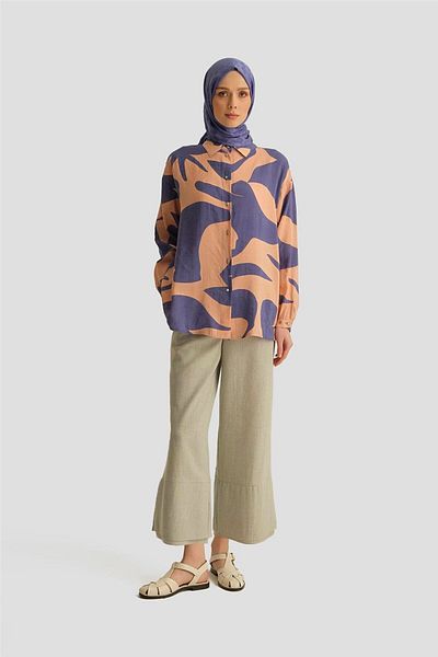 Armine Patterned Tunic 25Yt487 Purple