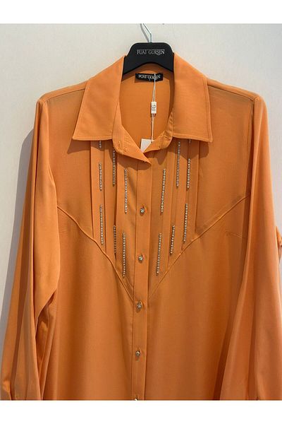 FUAT GÜRSEN Stone Embroidered Long Tunic
