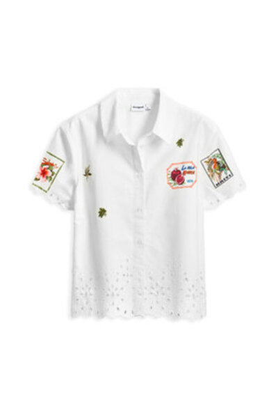 Desigual Women's Shirt 25SWCW17 White