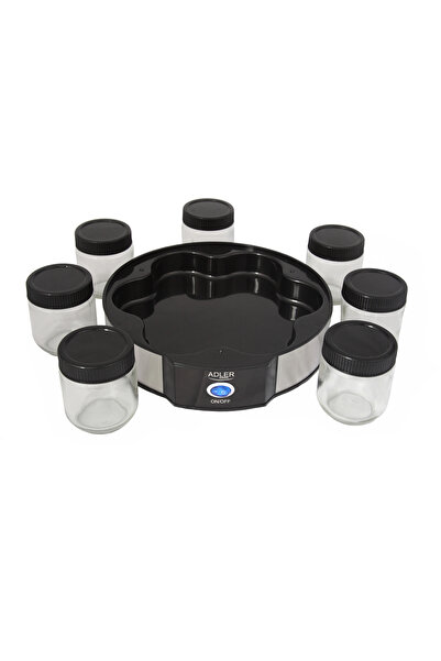 adler Adler AD4476 yogurt maker, 7 jar compartments, Black/Silver