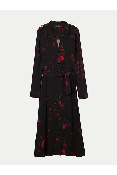 Desigual Women's Shirt Dress 24WWVW38 Black