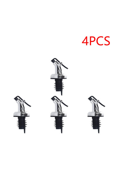 Choice 4 قطع سدادة زجاجة زيت وخل مانعة للتسرب موزع زيت وخل فوهات صب متعددة ال...