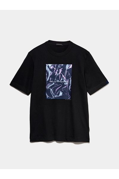 Sisley sisley Men's T-Shirt 3I1XS103I Black