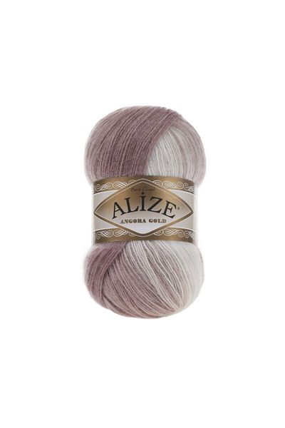 Alize 5 Pieces Angora Gold Batik 20% Wool - 80% Acrylic / 100 Gr - 550 m Color:5698