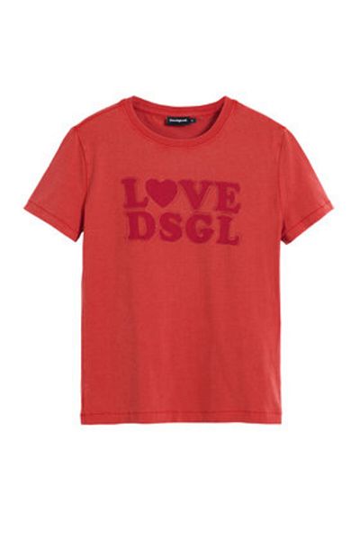 Desigual Women's T-Shirt 25SWTK10 Red