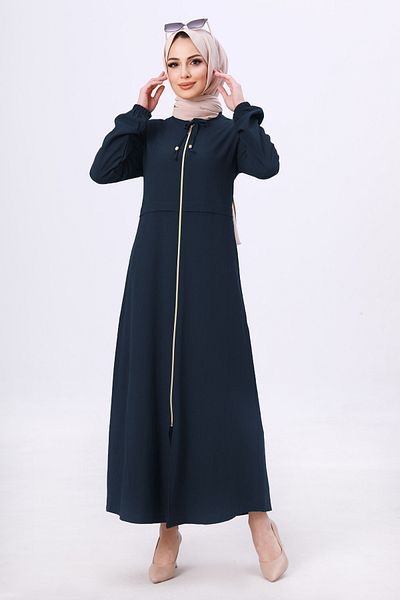TOFİSA Zippered Cap Navy Blue - 27072