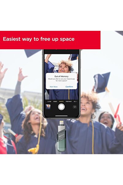 SanDisk SanDisk iXpand Flash Drive Flip 64GB – USB 3.1, for iPhone/iPad, Easy Backup & Transfer