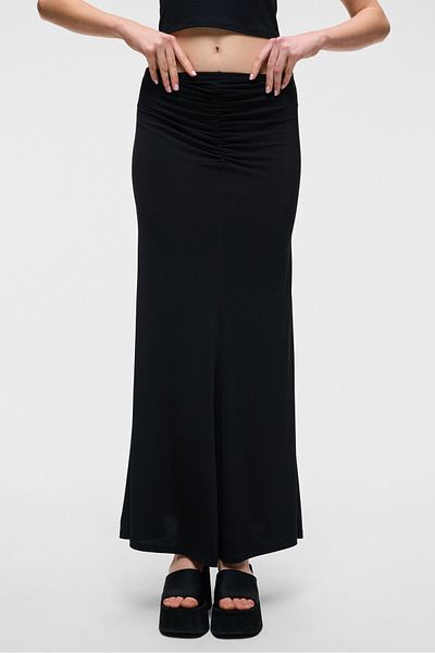 GRIMELANGE Mıaltyh Women's Long Black Skirt