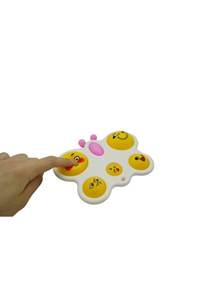 Teo Antistress Toy - Fidget Toy, Simple Dimple, Butterfly, White