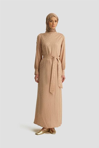 Armine Σατέν φόρεμα με σχέδιο 25yt920 Mink-mink