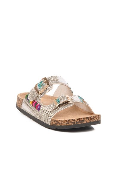AYK'S White Stone Children's Slippers 25Y106-6 F