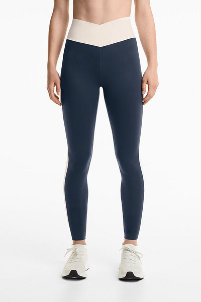 Oysho Perfect-adapt High-rise 65cm Ankle-length Leggings With V-cut Waist