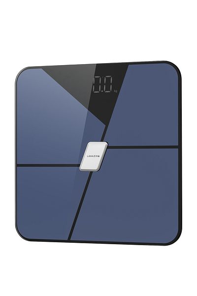 Lawazim Digital Personal Scale with Bluetooth - LED Smart Body Scale, 13 Metrics, APP Sync