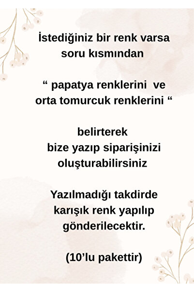 Petek Collection Örgü Papatya Renkli Motif Çiçekler (10’lu paket)