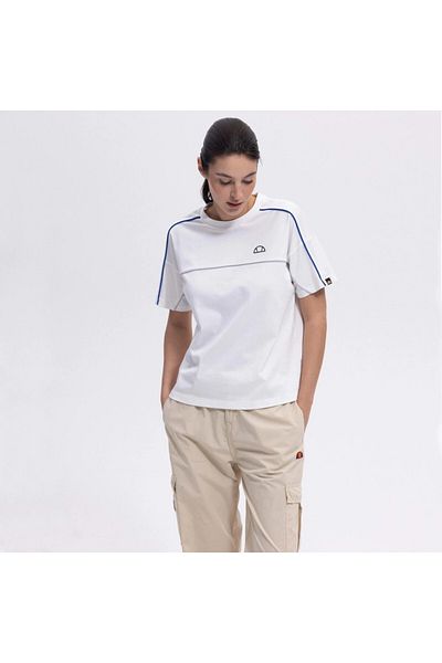 Ellesse Oversize Women's Off-White T-Shirt Ef389-Of