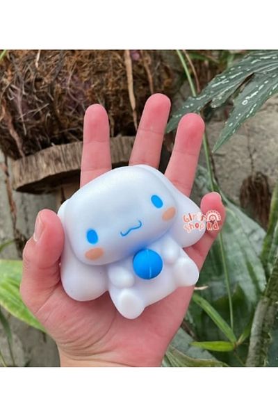 LRS STORE Sanrio Squishy Cinnemoroll Sukushi, Squishy Balloon Blowing Cinnamorol Sukushi Toy
