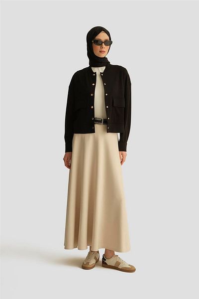Armine Judge Collar Modal Jacket 25Yd4233-1 Black