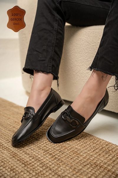 LAMİNTA Loafer Zeys din piele naturală cu accesorii negre